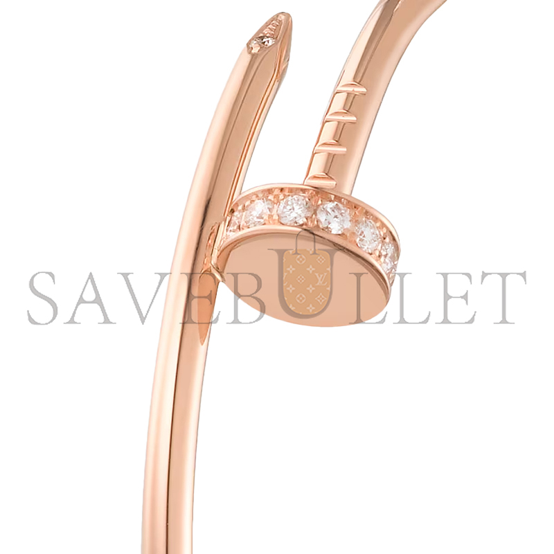 CARTIER JUSTE UN CLOU HOOP EARRINGS, LARGE MODEL, DIAMONDS B8301212 CARTIER JUSTE UN CLOU HOOP EARRINGS, LARGE MODEL, DIAMONDS B8301212